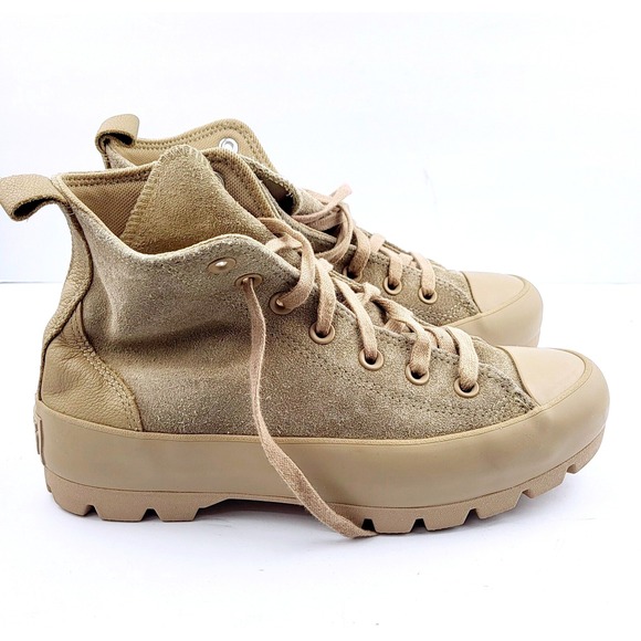 Converse Ctas Lugged Hi Boot Suede Nomad Khaki Sneakers - Size‎ 8 - Picture 6 of 9